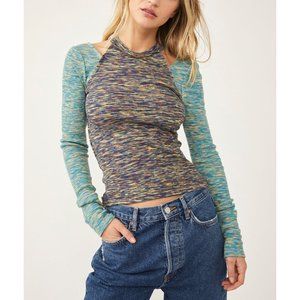 NWT Free People Out Of Control Top / Cool Combo